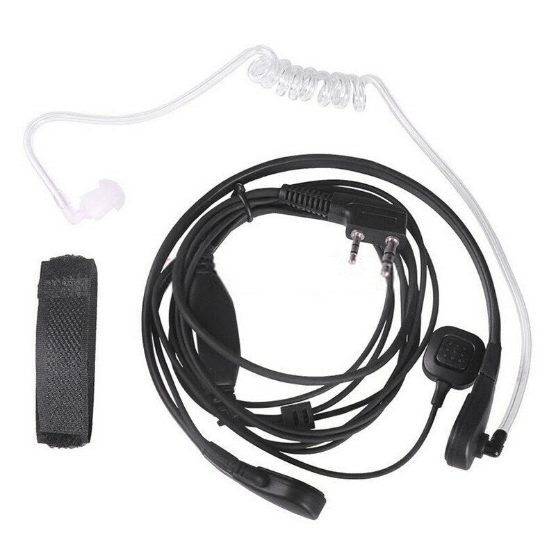 Tactical Walkie Talkie Microphone with Throat Mic Earpiece