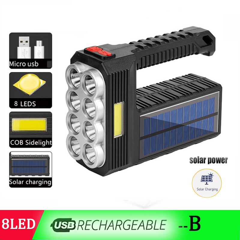 Solar LED Survival Flashlight
